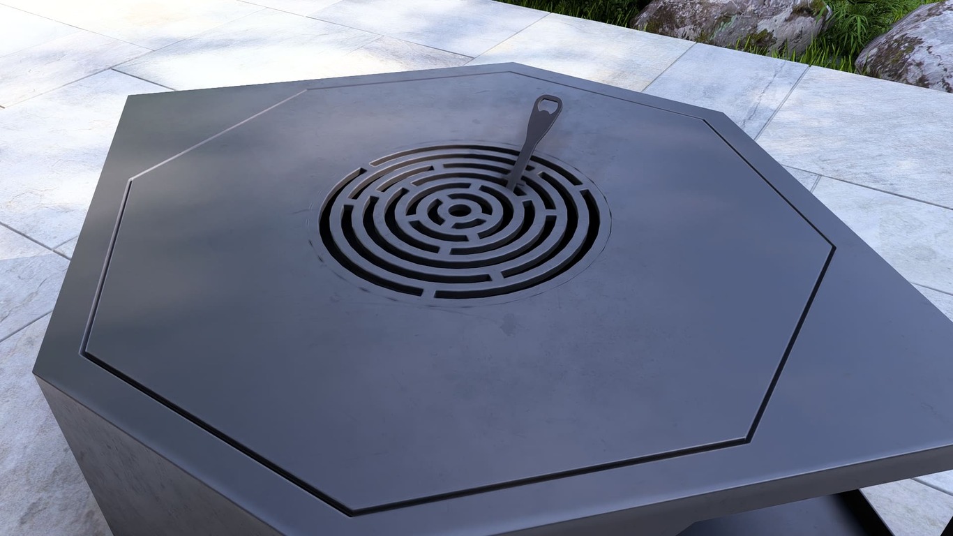 Eye Fire Pit Grill. DXF, SVG files for plasma, laser cutting. Outdoor Barbecue. Фото 14