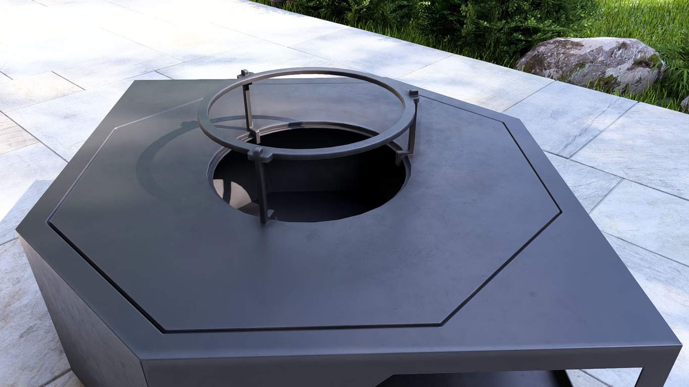 Eye Fire Pit Grill. DXF, SVG files for plasma, laser cutting. Outdoor Barbecue. Фото 16