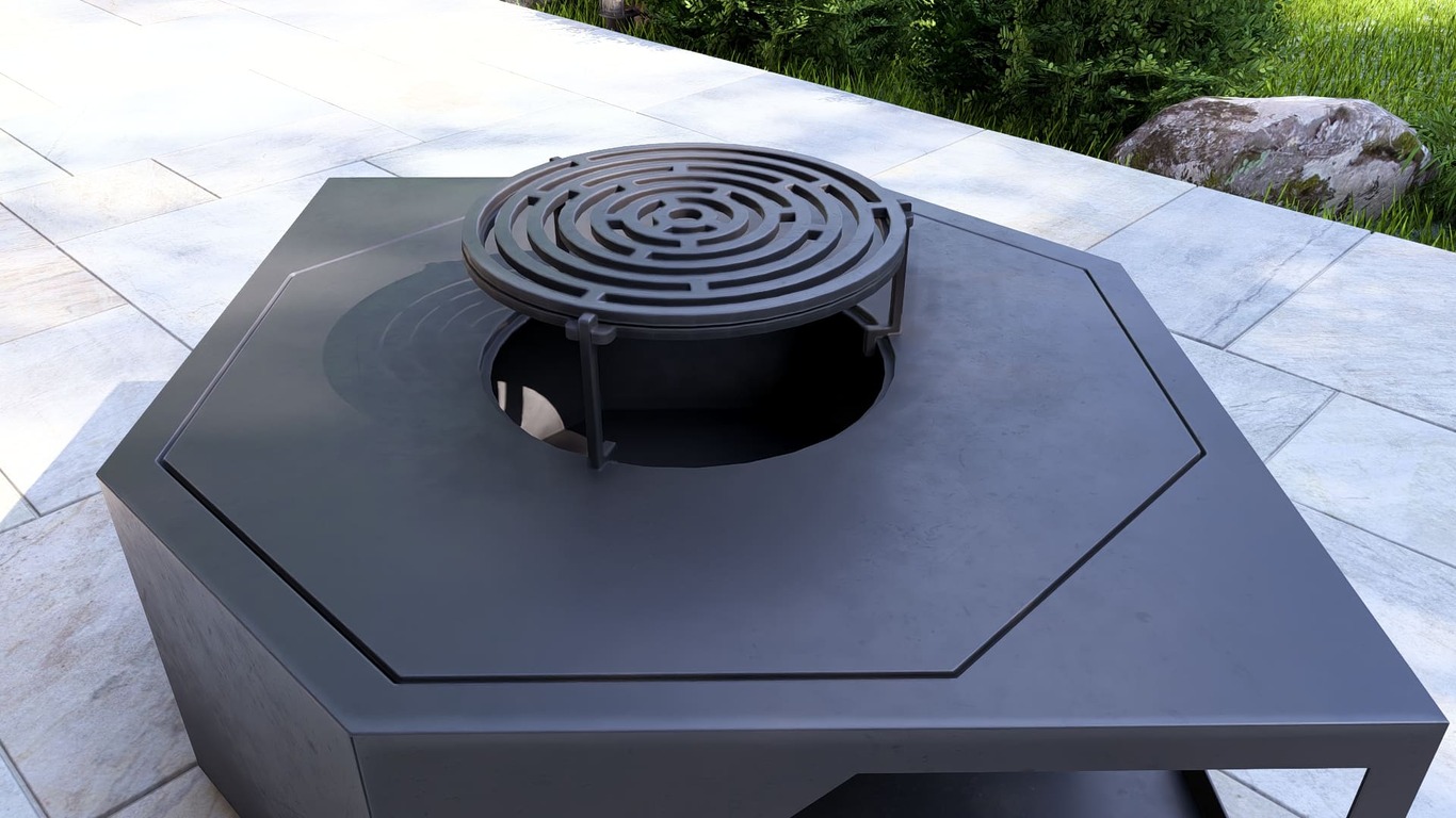 Eye Fire Pit Grill. DXF, SVG files for plasma, laser cutting. Outdoor Barbecue. Фото 17