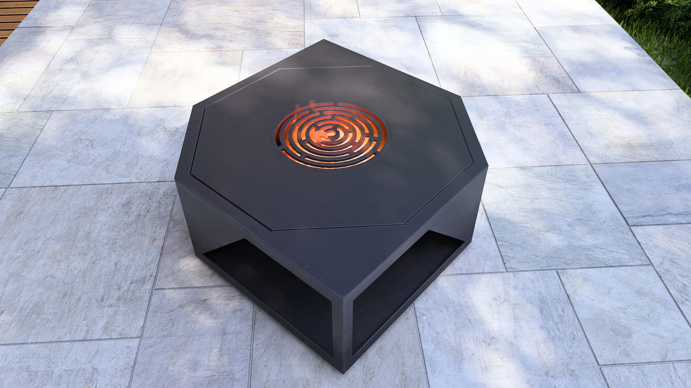 Eye Fire Pit Grill. DXF, SVG files for plasma, laser cutting. Outdoor Barbecue. Фото 7
