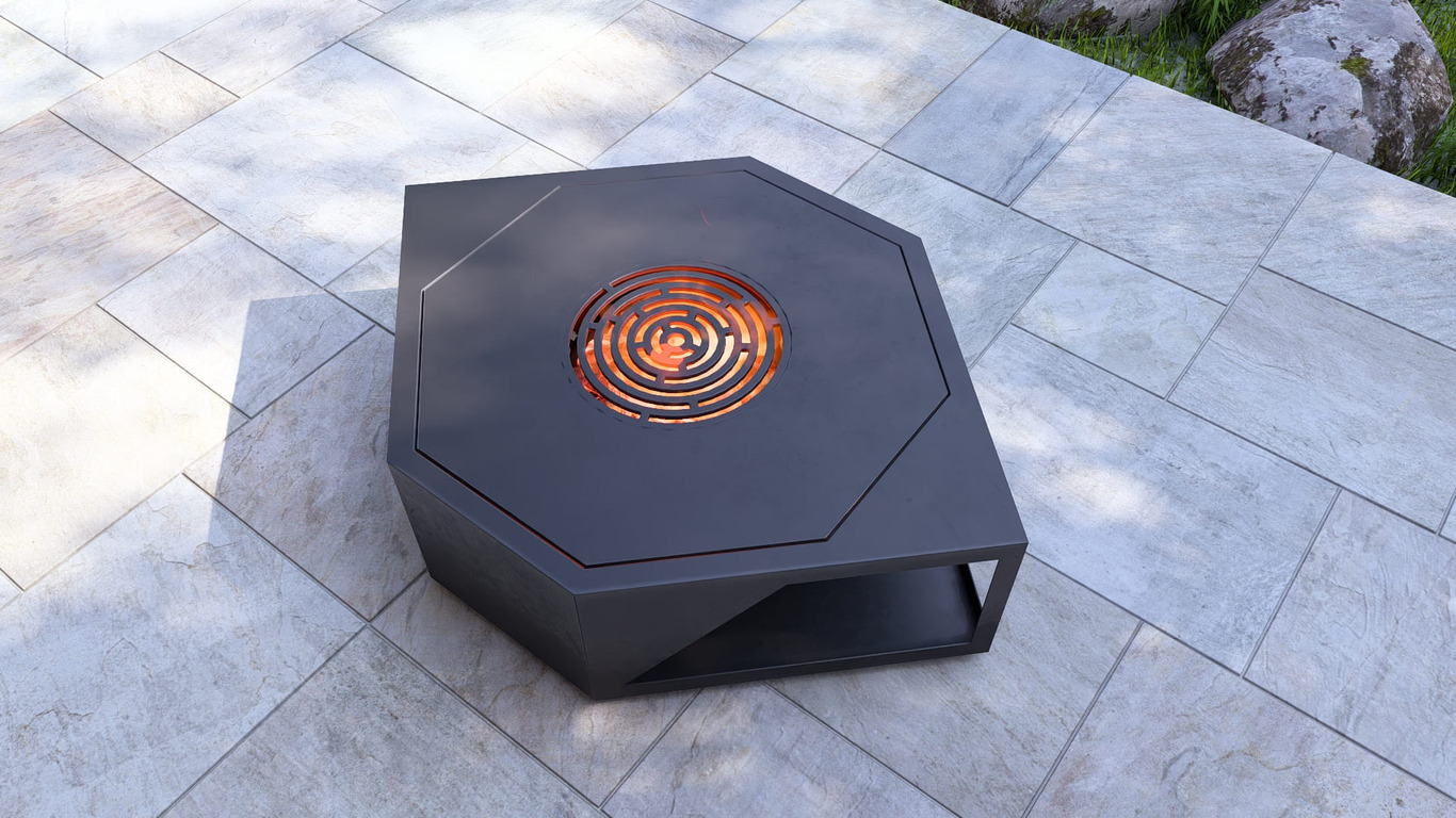 Eye Fire Pit Grill. DXF, SVG files for plasma, laser cutting. Outdoor Barbecue. Фото 9