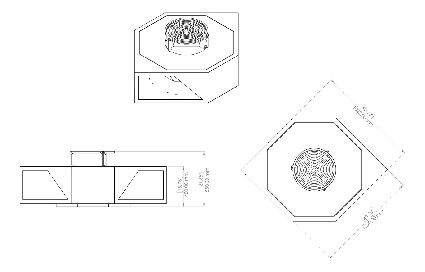 Eye Fire Pit Grill. DXF, SVG files for plasma, laser cutting. Outdoor Barbecue. Фото 19