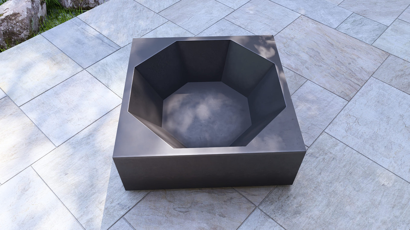 Square Ingot Fire Pit Grill. DXF, SVG files for plasma, laser cutting. Outdoor Barbecue. Фото 12