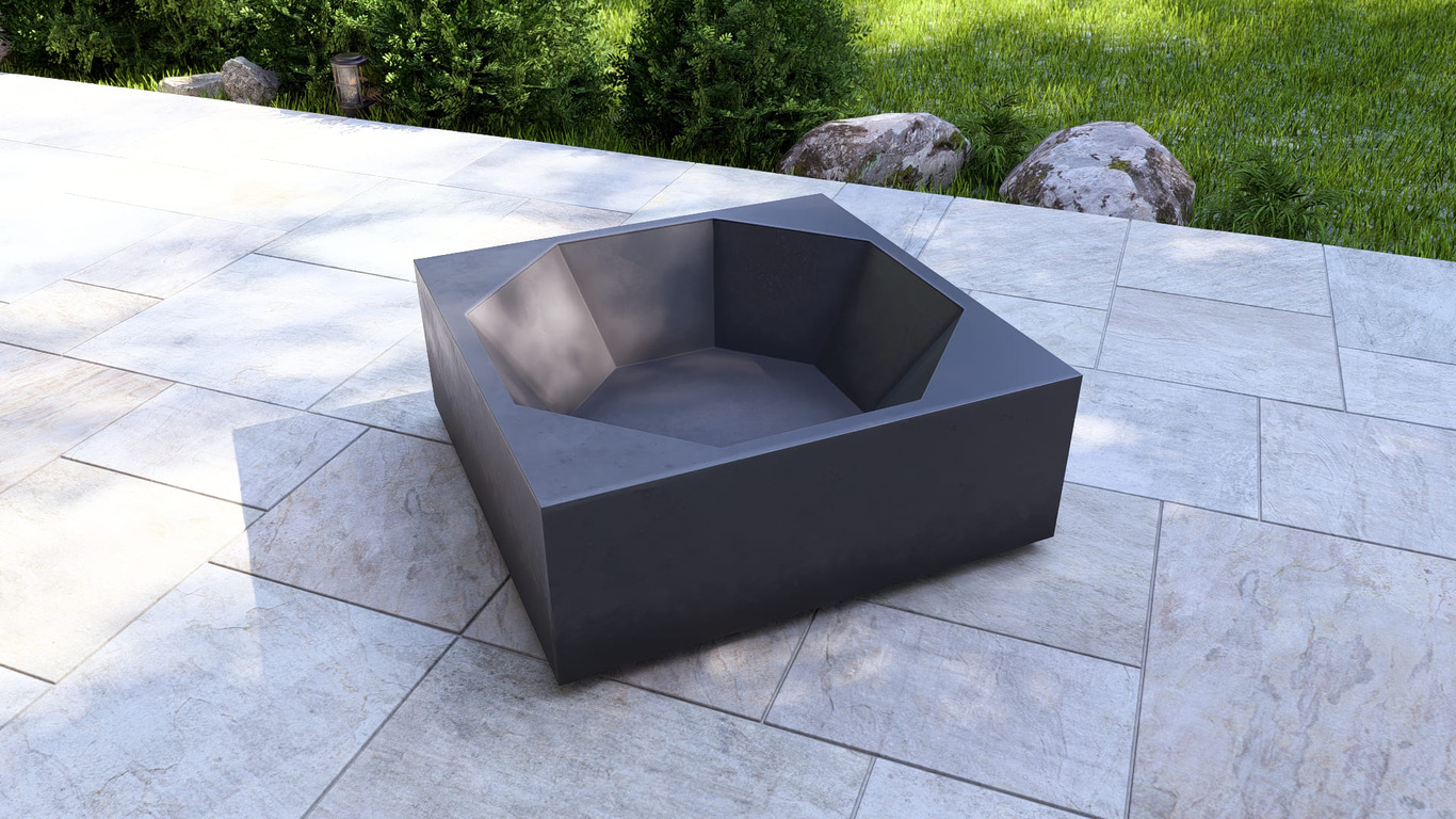Square Ingot Fire Pit Grill. DXF, SVG files for plasma, laser cutting. Outdoor Barbecue. Фото 11