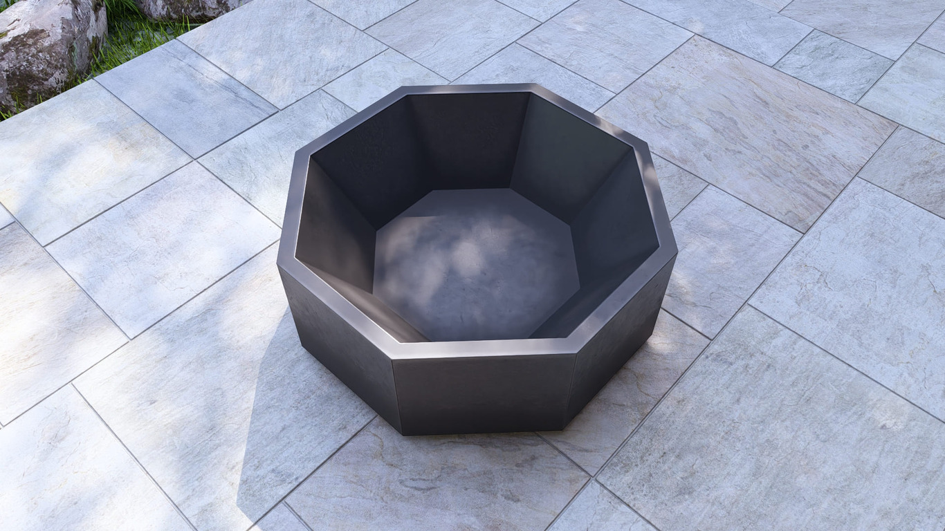 Hexagonal Ingot Fire Pit Grill. DXF, SVG files for plasma, laser cutting. Outdoor Barbecue. Фото 15