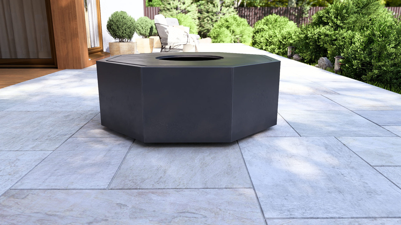 Hexagonal Ingot Fire Pit Grill. DXF, SVG files for plasma, laser cutting. Outdoor Barbecue. Фото 16