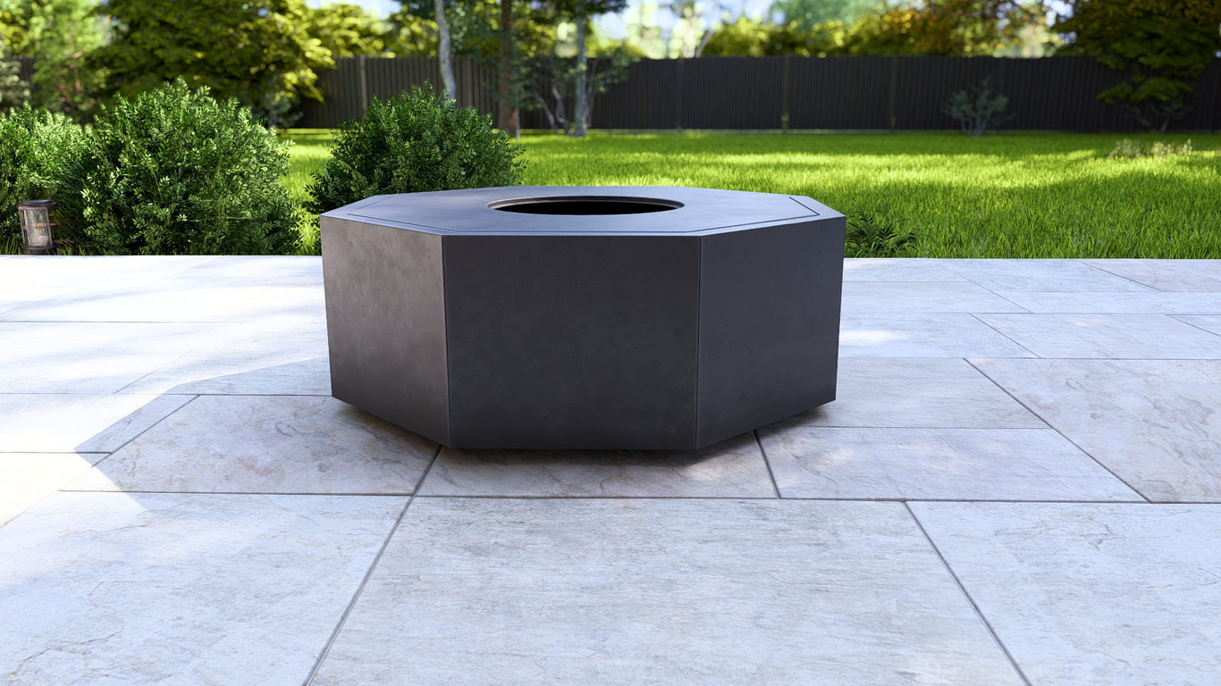 Hexagonal Ingot Fire Pit Grill. DXF, SVG files for plasma, laser cutting. Outdoor Barbecue. Фото 12