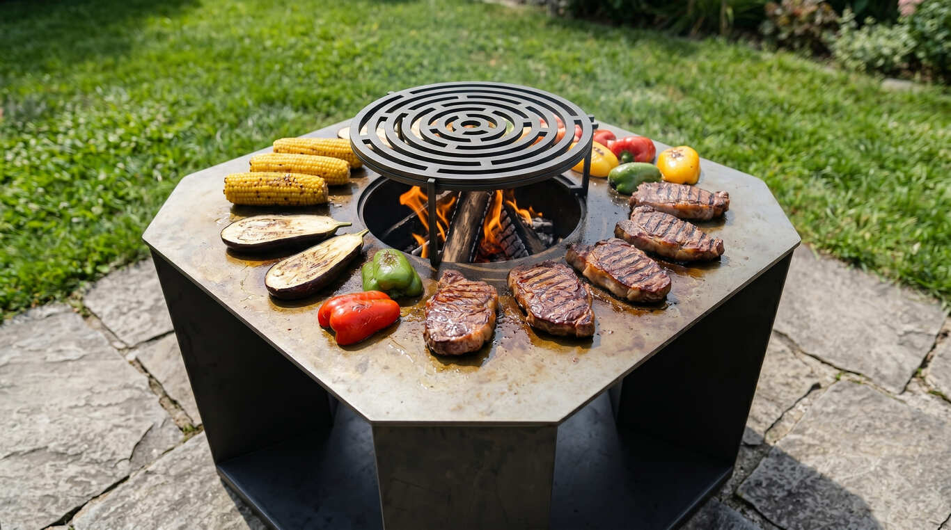29.5-Inch Stonehenge Fire Pit Grill. DXF, SVG files for plasma, laser cutting. Outdoor Barbecue. Фото 3