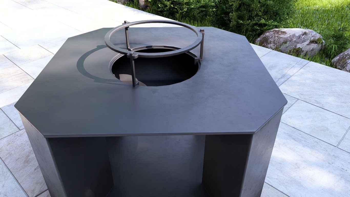 29.5-Inch Stonehenge Fire Pit Grill. DXF, SVG files for plasma, laser cutting. Outdoor Barbecue. Фото 18