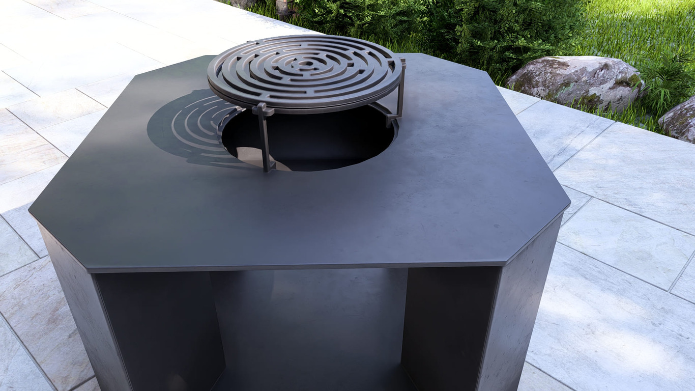 29.5-Inch Stonehenge Fire Pit Grill. DXF, SVG files for plasma, laser cutting. Outdoor Barbecue. Фото 17