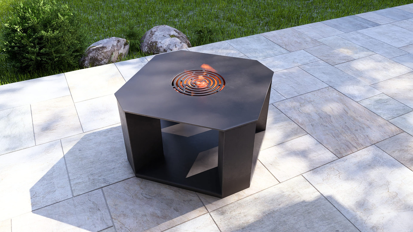29.5-Inch Stonehenge Fire Pit Grill. DXF, SVG files for plasma, laser cutting. Outdoor Barbecue. Фото 5