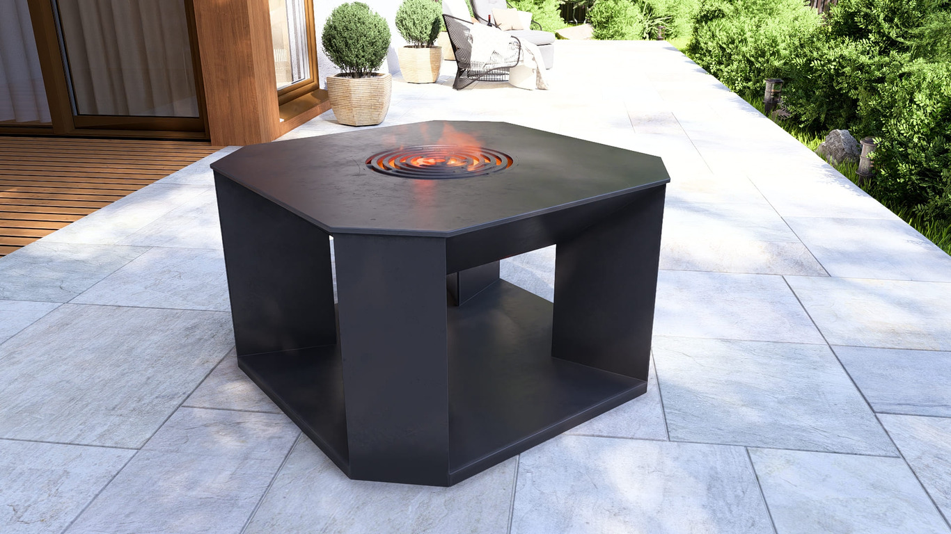 29.5-Inch Stonehenge Fire Pit Grill. DXF, SVG files for plasma, laser cutting. Outdoor Barbecue. Фото 8
