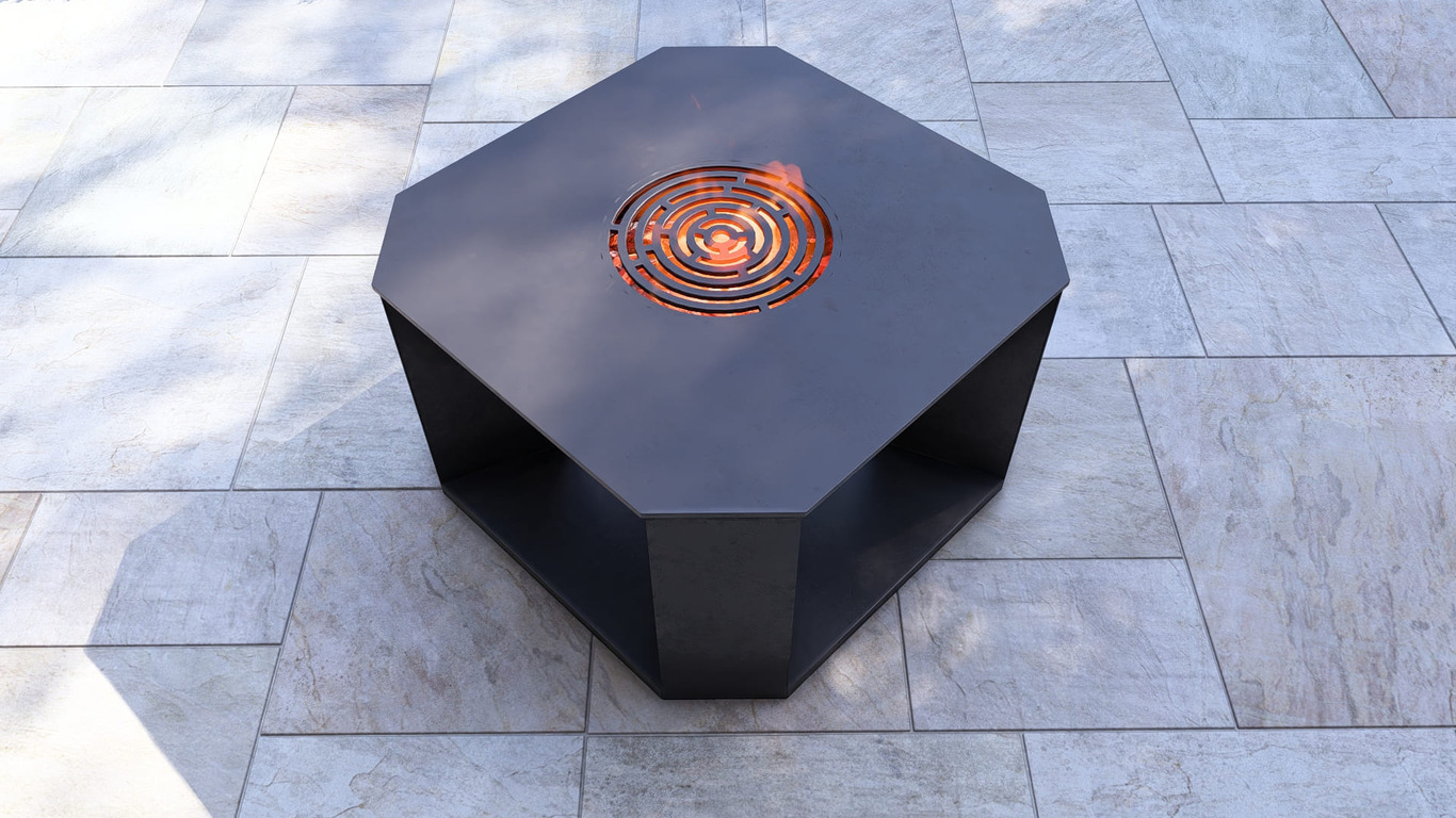 29.5-Inch Stonehenge Fire Pit Grill. DXF, SVG files for plasma, laser cutting. Outdoor Barbecue. Фото 10