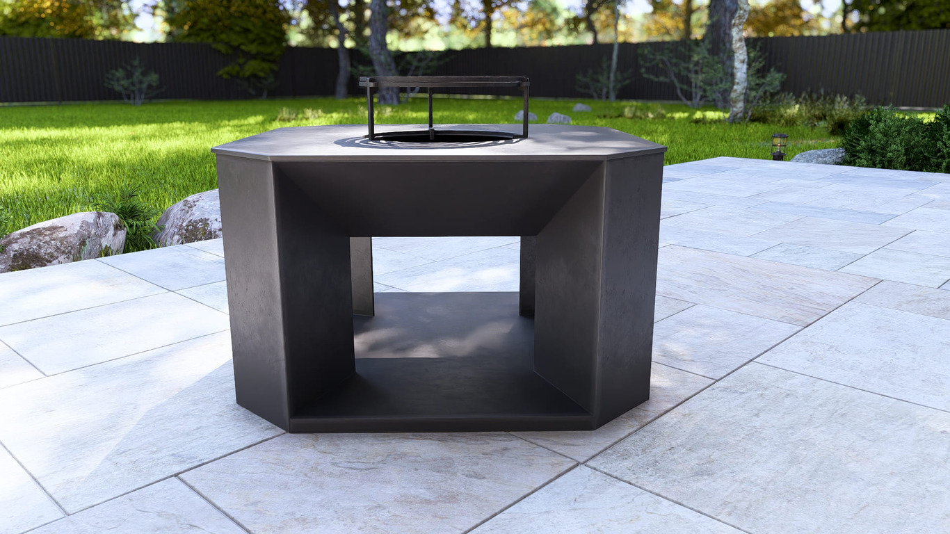 29.5-Inch Stonehenge Fire Pit Grill. DXF, SVG files for plasma, laser cutting. Outdoor Barbecue. Фото 11