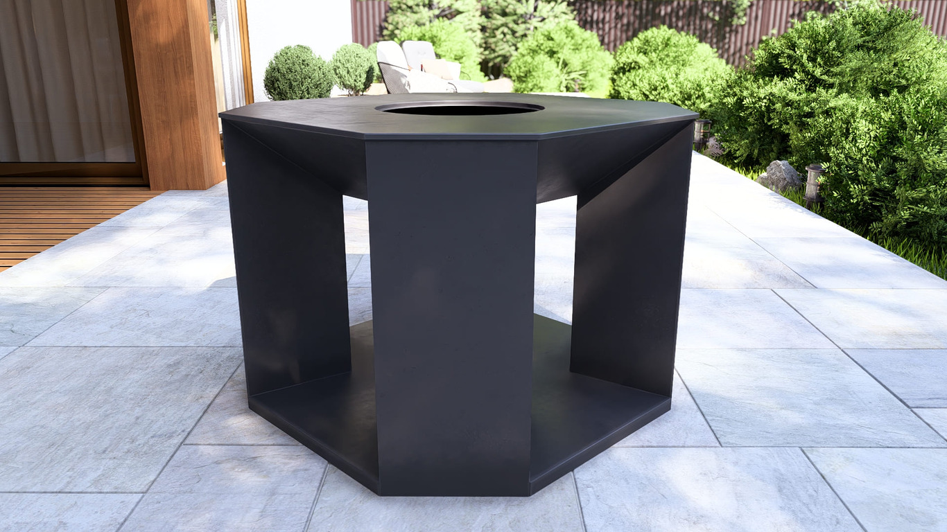 35.5-Inch Stonehenge Fire Pit Grill. DXF, SVG files for plasma, laser cutting. Outdoor Barbecue. Фото 14