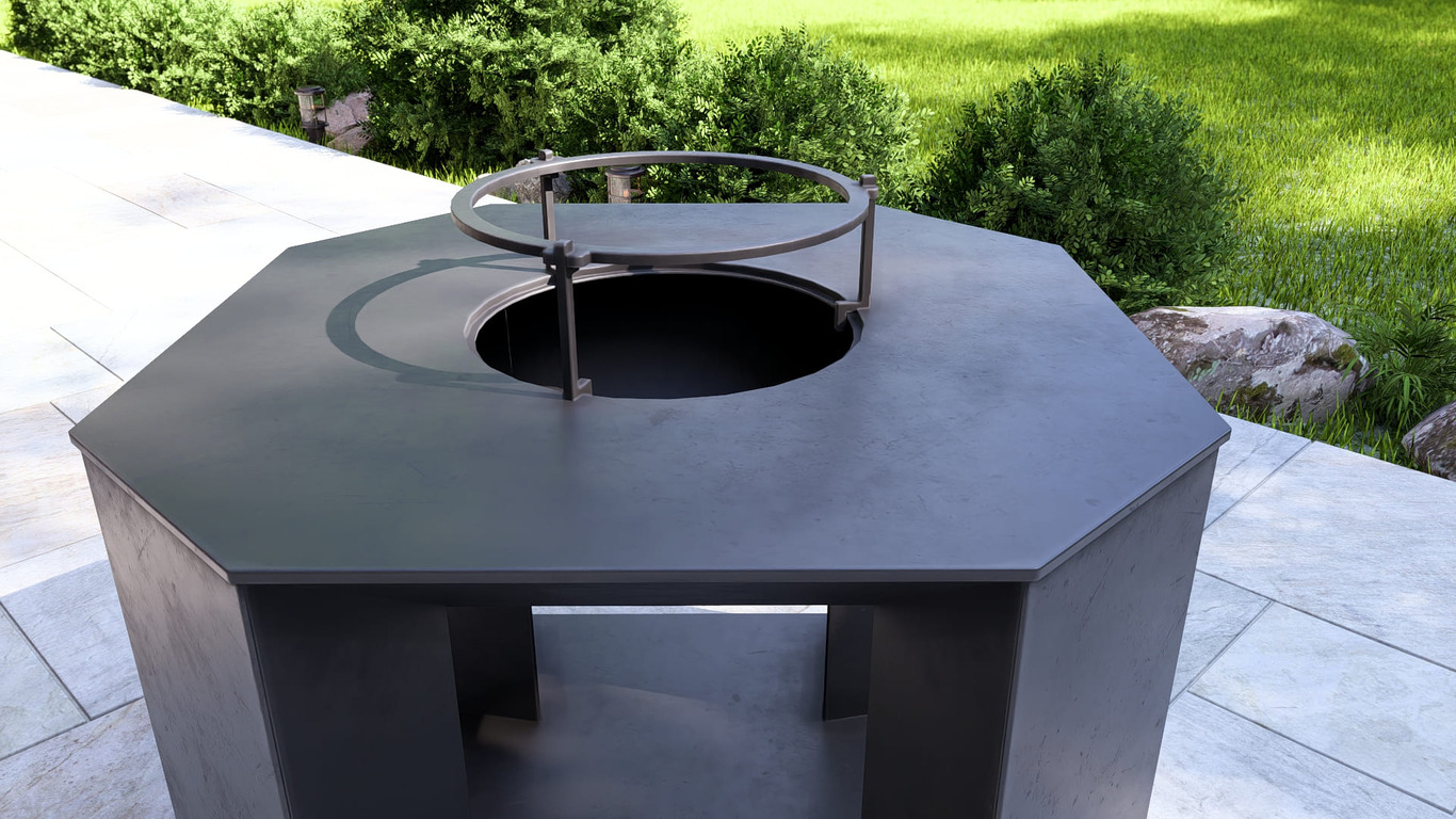 35.5-Inch Stonehenge Fire Pit Grill. DXF, SVG files for plasma, laser cutting. Outdoor Barbecue. Фото 17