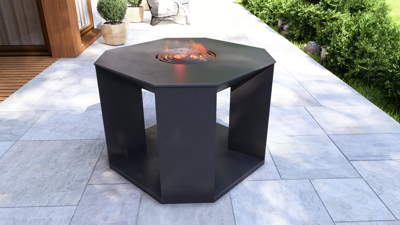 35.5-Inch Stonehenge Fire Pit Grill. DXF, SVG files for plasma, laser cutting. Outdoor Barbecue. Фото 7