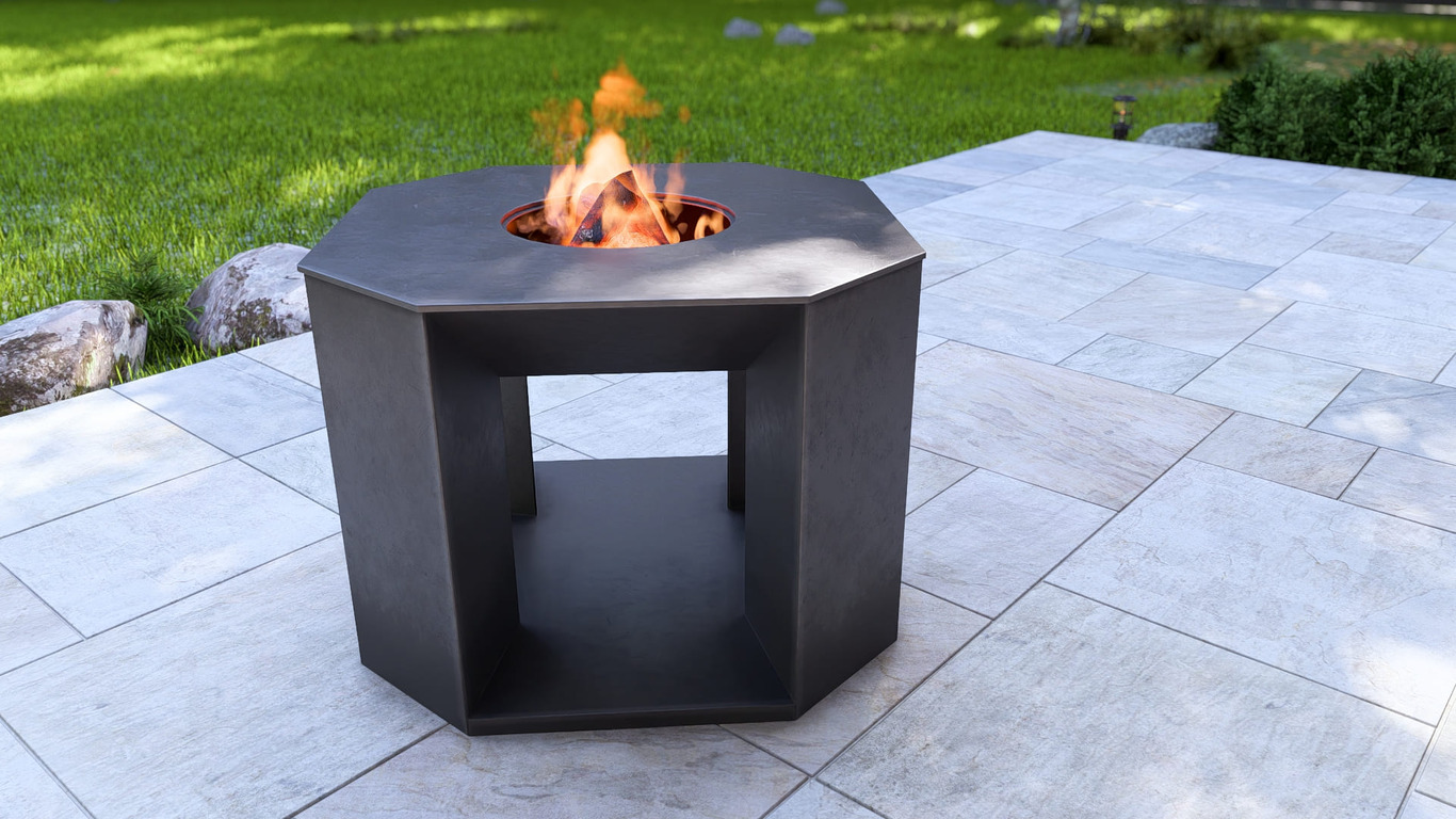 35.5-Inch Stonehenge Fire Pit Grill. DXF, SVG files for plasma, laser cutting. Outdoor Barbecue. Фото 8