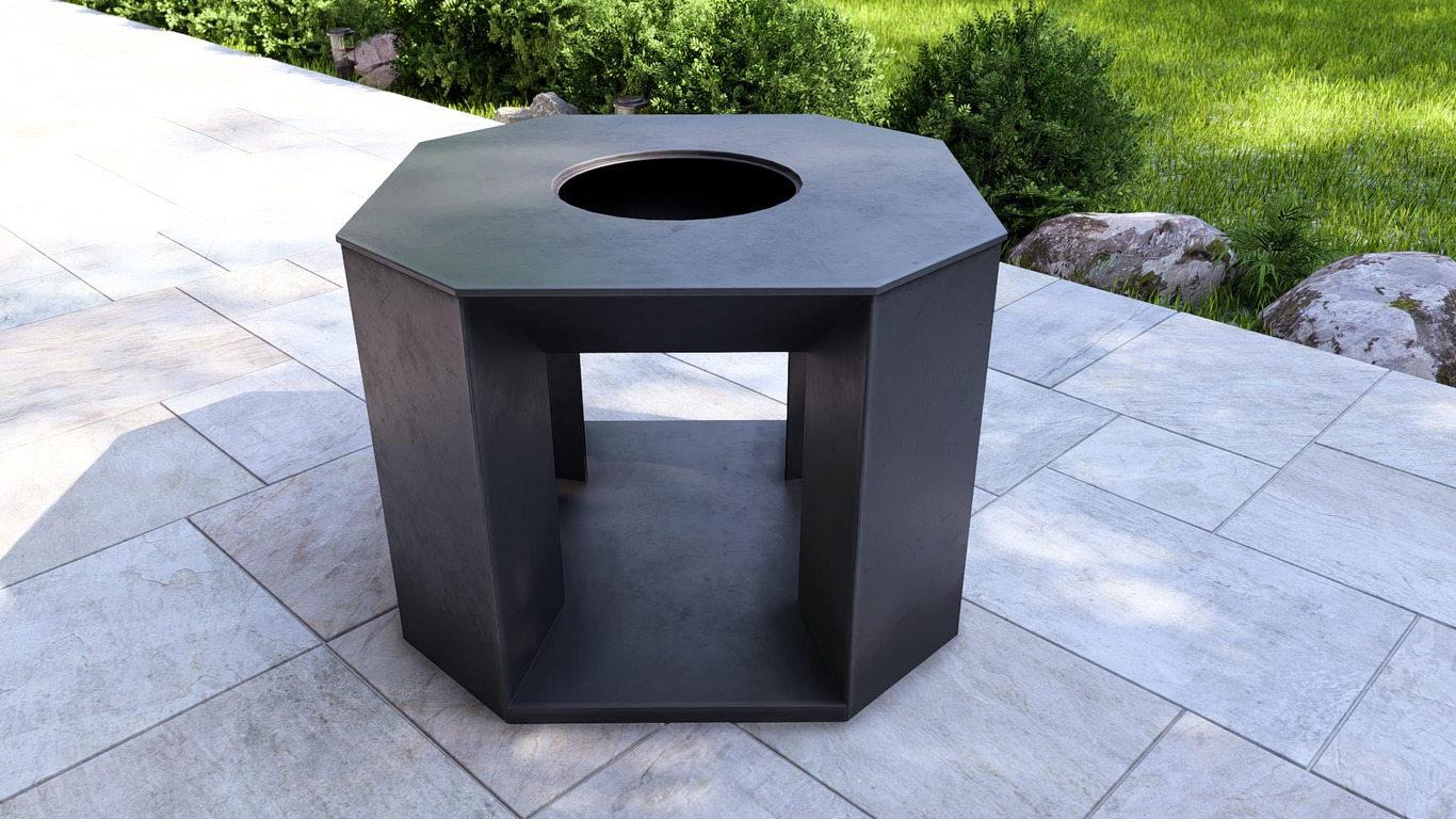 35.5-Inch Stonehenge Fire Pit Grill. DXF, SVG files for plasma, laser cutting. Outdoor Barbecue. Фото 12