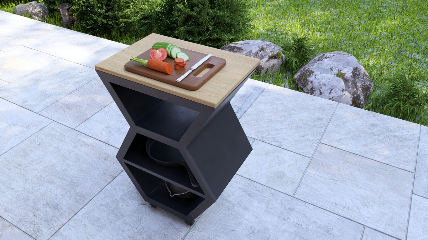 Table Module V2. DXF, SVG files for laser, plasma cutting. Backyard & Modular Kitchen. Фото 7