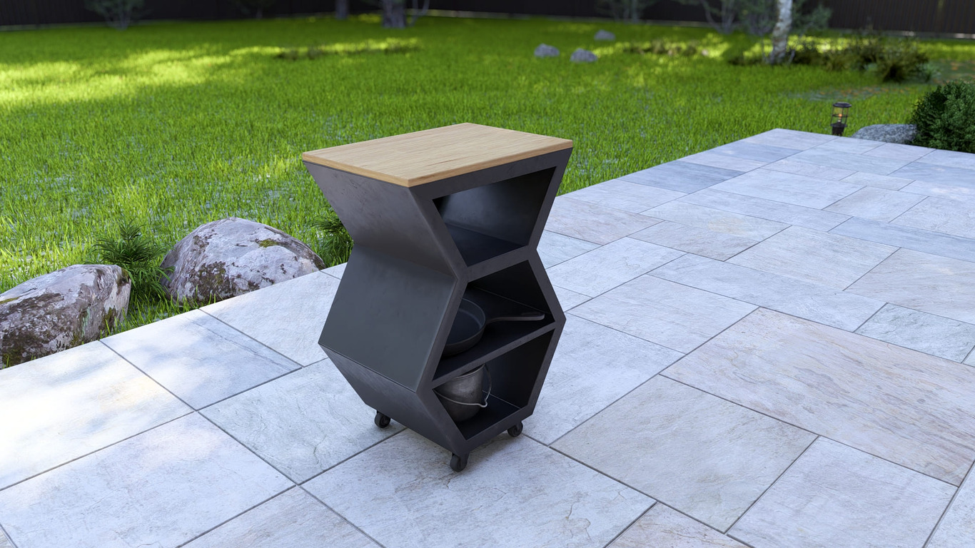 Table Module V2. DXF, SVG files for laser, plasma cutting. Backyard & Modular Kitchen. Фото 4