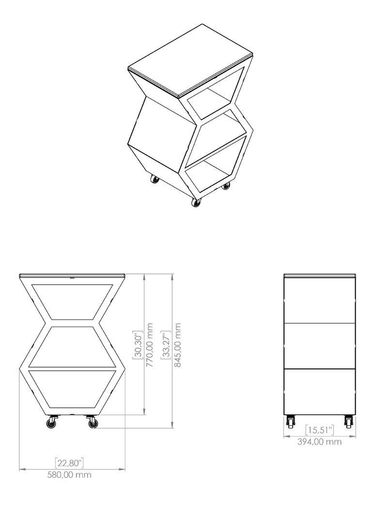 Table Module V2. DXF, SVG files for laser, plasma cutting. Backyard & Modular Kitchen. Фото 14