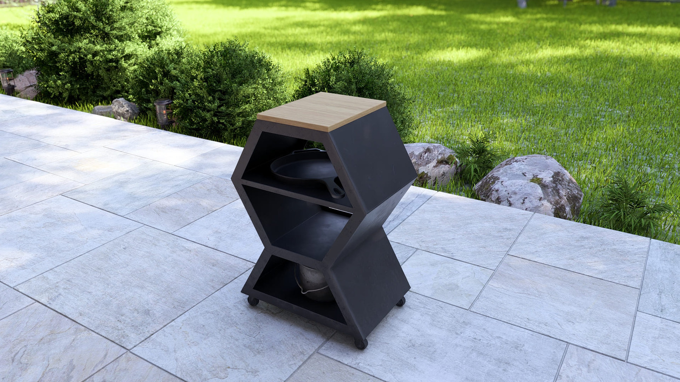 Table Module. DXF, SVG files for laser, plasma cutting. Backyard & Modular Kitchen. Фото 2