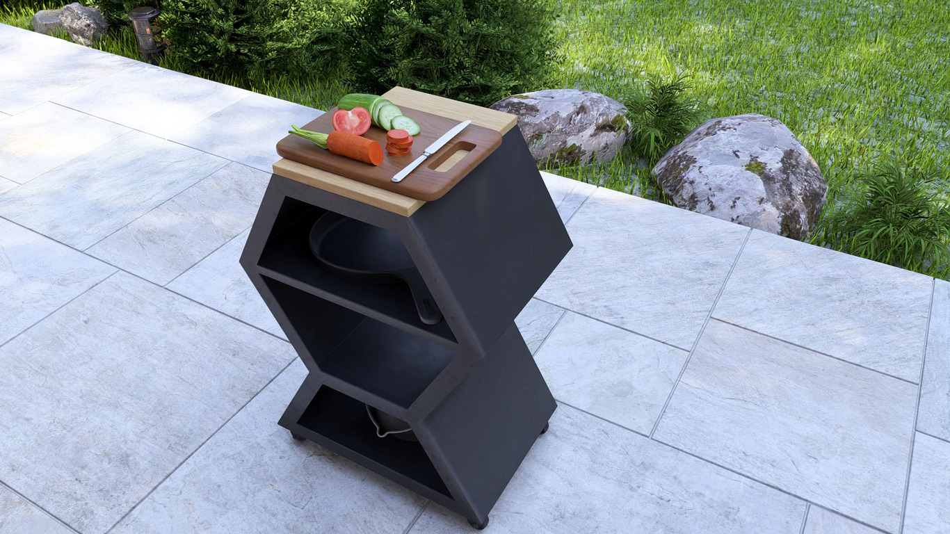 Table Module. DXF, SVG files for laser, plasma cutting. Backyard & Modular Kitchen. Фото 4