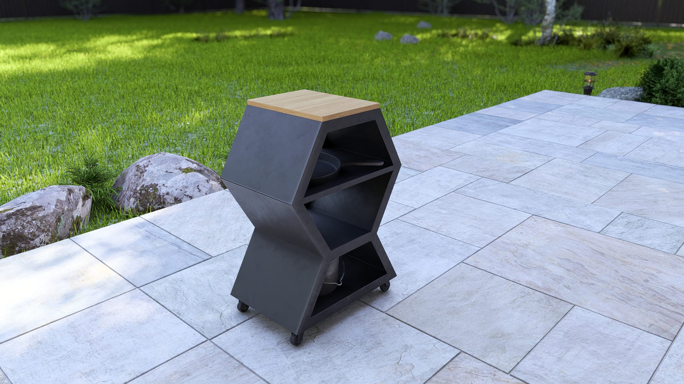 Table Module. DXF, SVG files for laser, plasma cutting. Backyard & Modular Kitchen. Фото 5