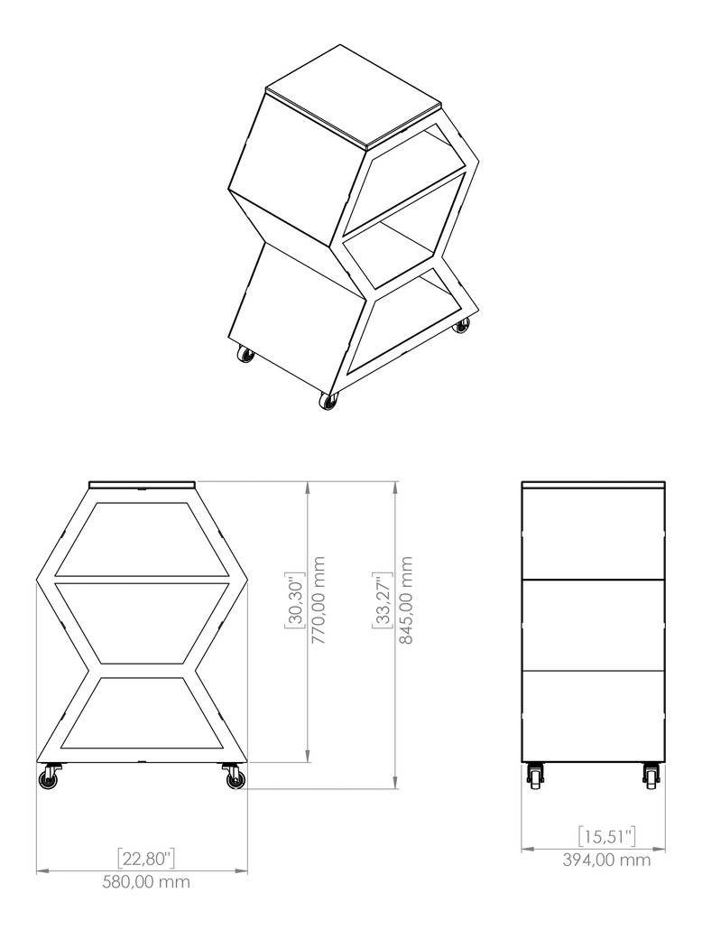 Table Module. DXF, SVG files for laser, plasma cutting. Backyard & Modular Kitchen. Фото 16