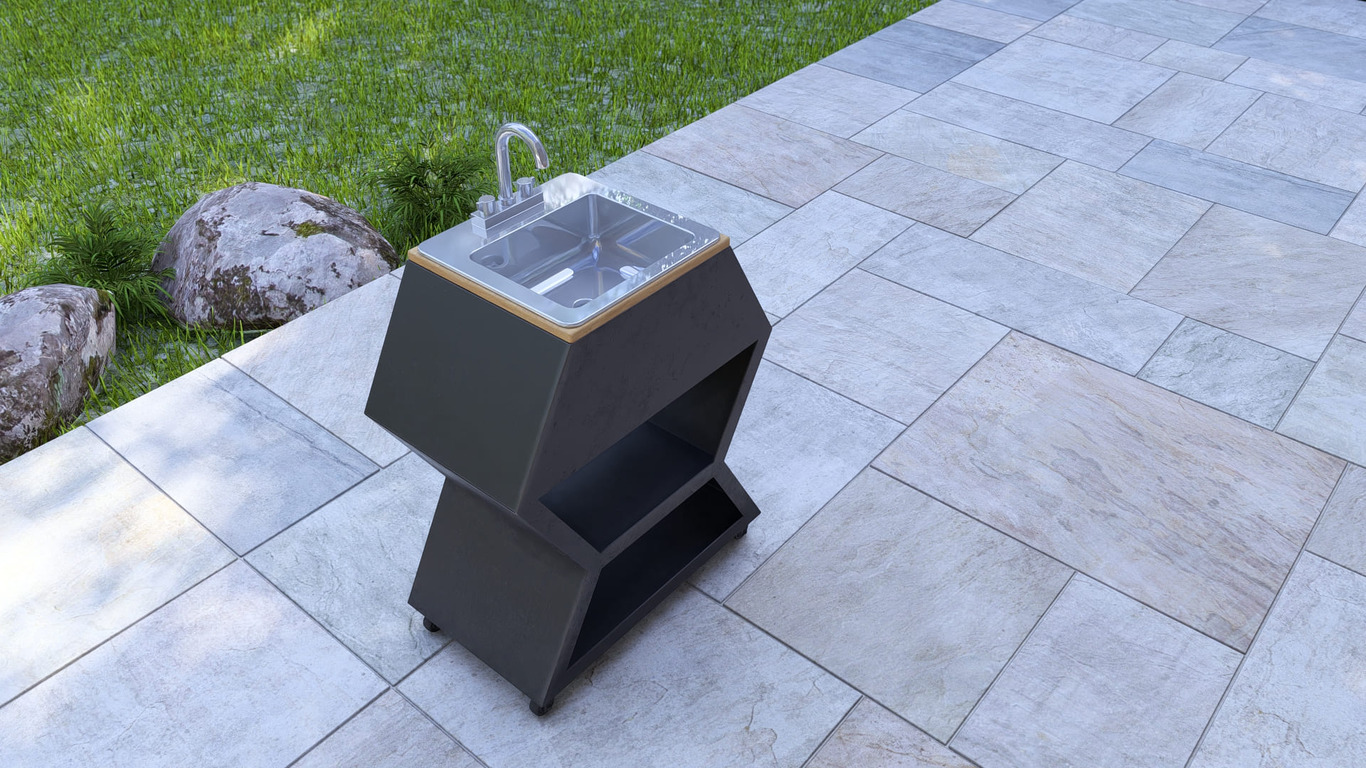 15-inch Sink Module V2. DXF, SVG files for laser, plasma cutting. Patio & Modular Kitchen. Фото 7