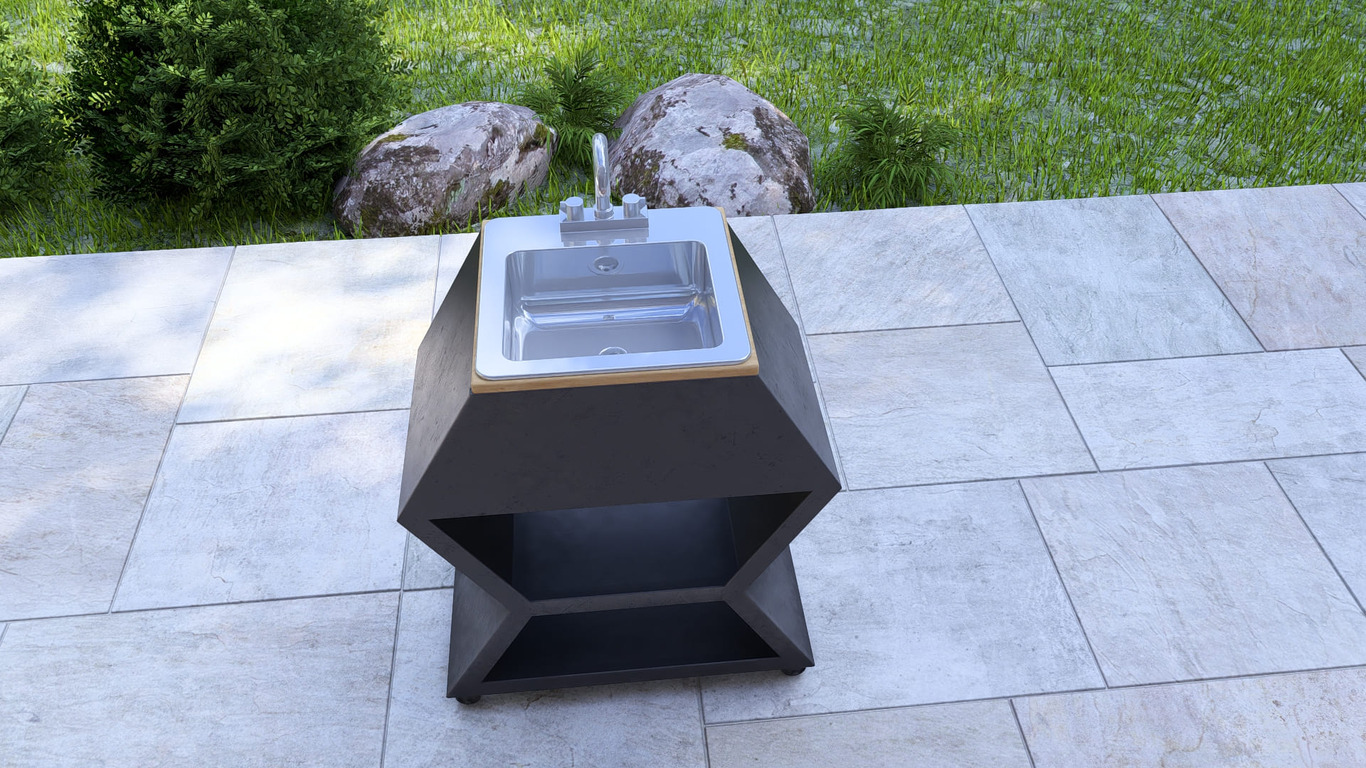 15-inch Sink Module V2. DXF, SVG files for laser, plasma cutting. Patio & Modular Kitchen. Фото 10