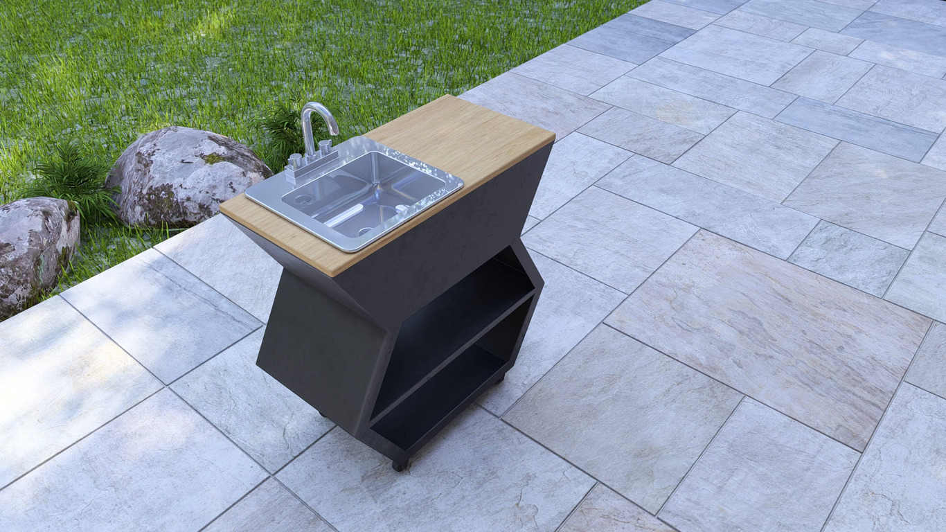 15-inch Sink Module. DXF, SVG files for laser, plasma cutting. Patio & Modular Kitchen. Фото 5