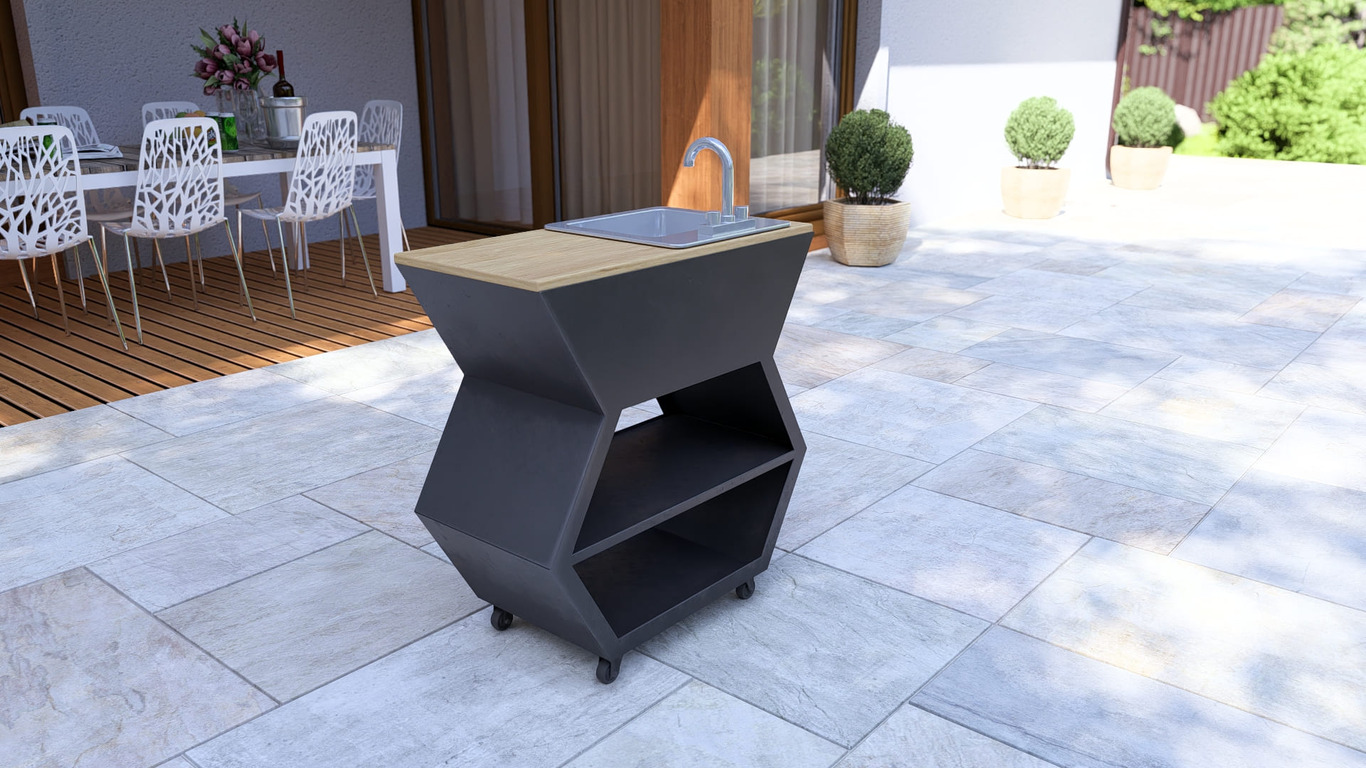 15-inch Sink Module. DXF, SVG files for laser, plasma cutting. Patio & Modular Kitchen. Фото 9
