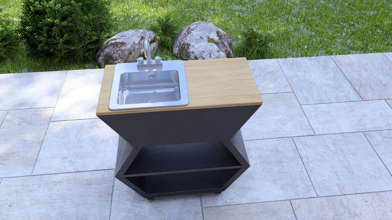 15-inch Sink Module. DXF, SVG files for laser, plasma cutting. Patio & Modular Kitchen. Фото 10