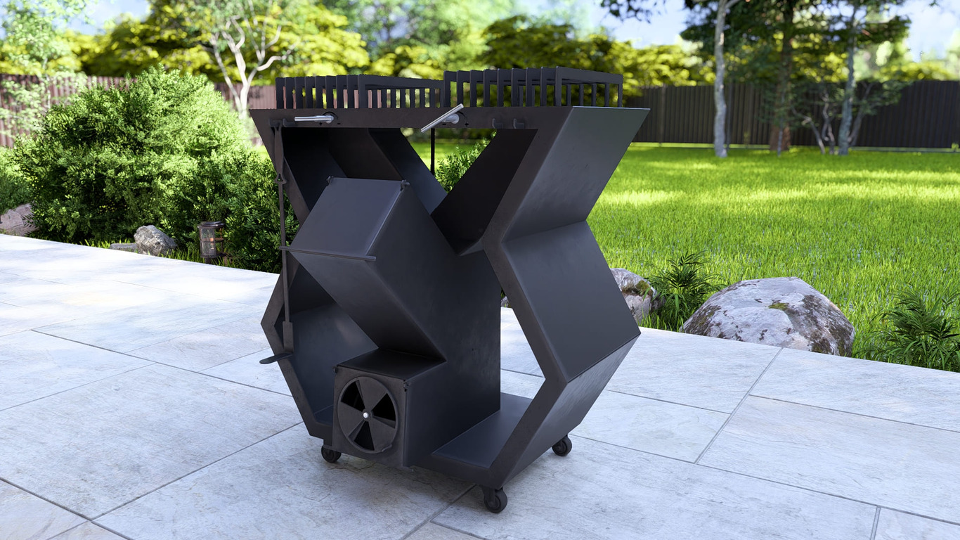 Rocket Stove Module V2. DXF, SVG files for laser, plasma cutting. Outdoor & Modular Kitchen. Фото 7