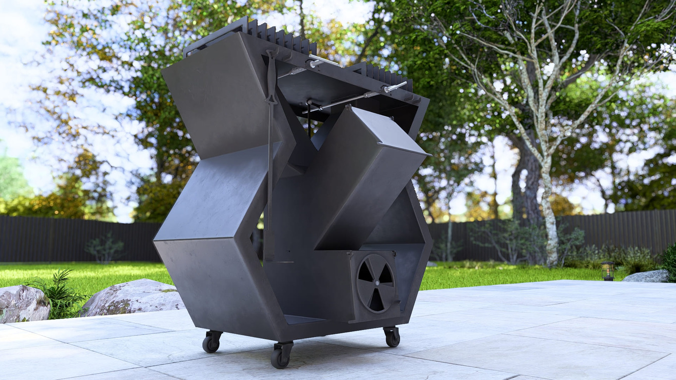 Rocket Stove Module V2. DXF, SVG files for laser, plasma cutting. Outdoor & Modular Kitchen. Фото 10