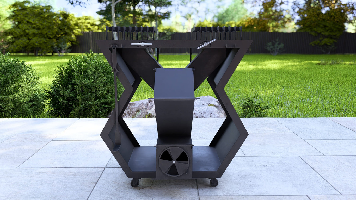 Rocket Stove Module V2. DXF, SVG files for laser, plasma cutting. Outdoor & Modular Kitchen. Фото 12