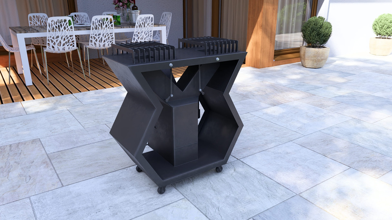 Rocket Stove Module V2. DXF, SVG files for laser, plasma cutting. Outdoor & Modular Kitchen. Фото 14
