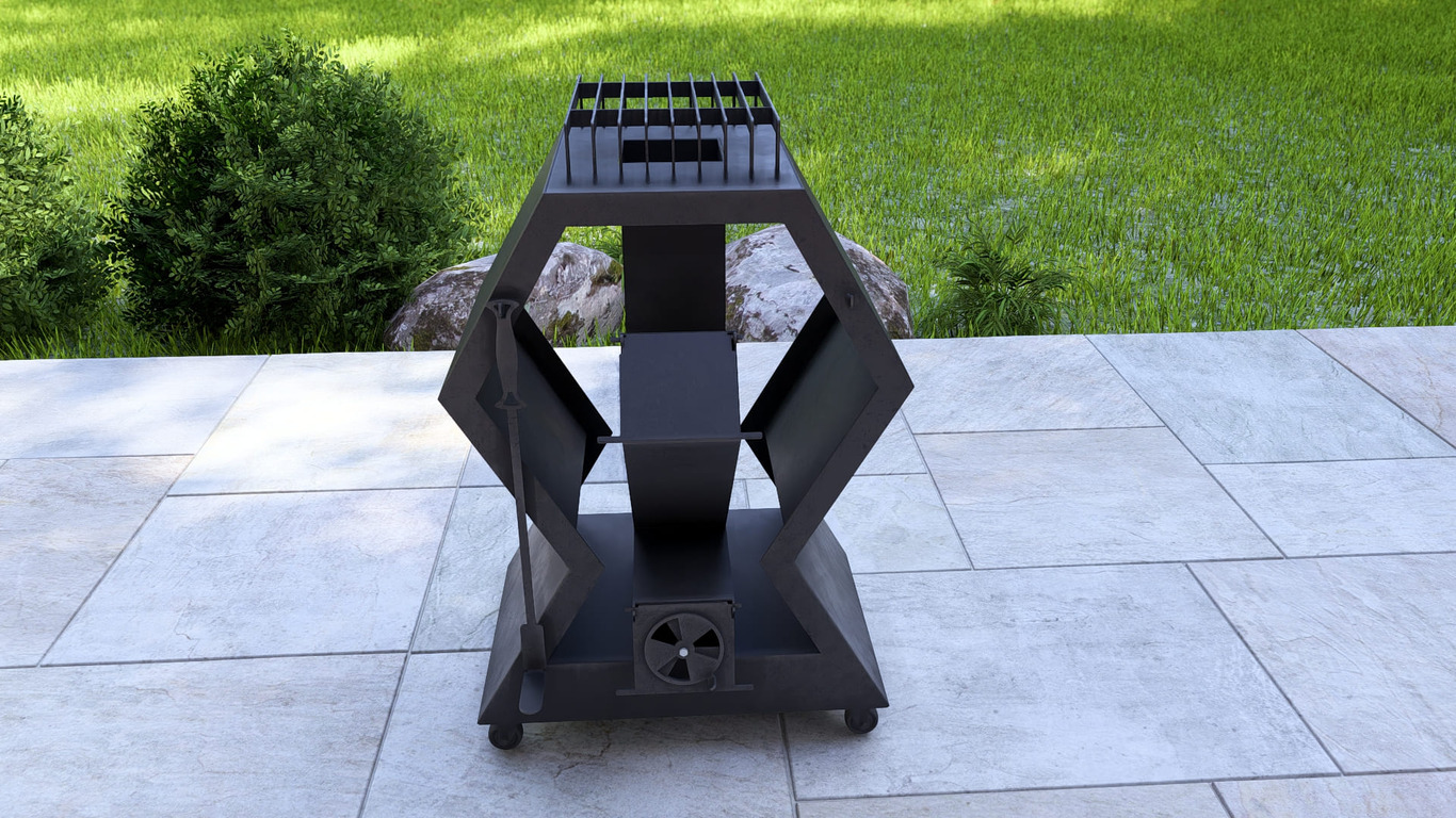 Rocket Stove Module. DXF, SVG files for laser, plasma cutting. Outdoor & Modular Kitchen. Фото 9