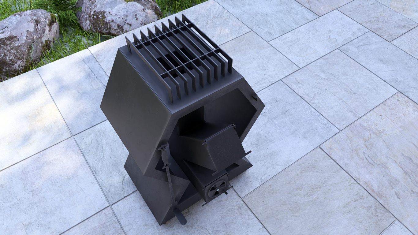 Rocket Stove Module. DXF, SVG files for laser, plasma cutting. Outdoor & Modular Kitchen. Фото 11