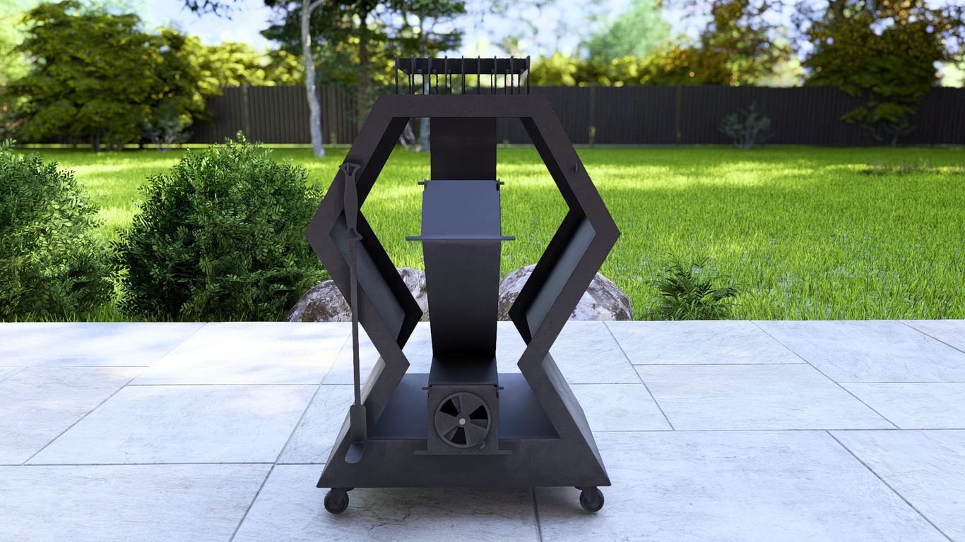 Rocket Stove Module. DXF, SVG files for laser, plasma cutting. Outdoor & Modular Kitchen. Фото 12