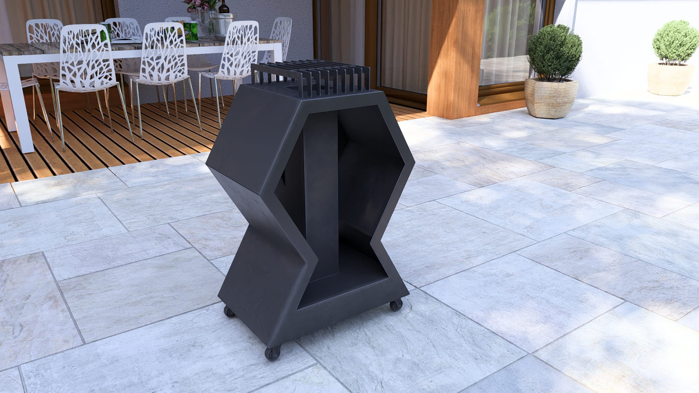 Rocket Stove Module. DXF, SVG files for laser, plasma cutting. Outdoor & Modular Kitchen. Фото 15