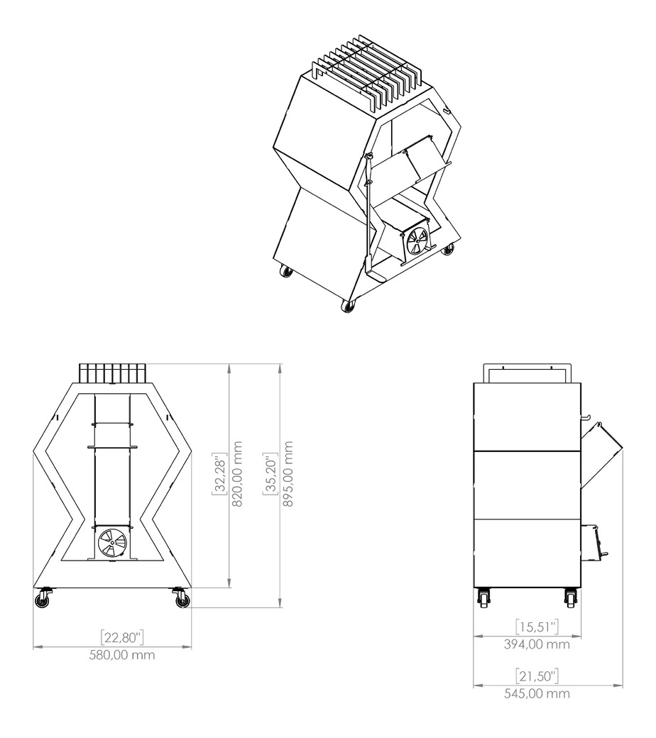 Rocket Stove Module. DXF, SVG files for laser, plasma cutting. Outdoor & Modular Kitchen. Фото 20