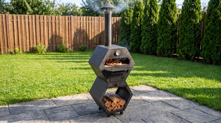 Pizza Oven Module. DXF, SVG files for laser, plasma cutting. Outdoor & Modular Kitchen
