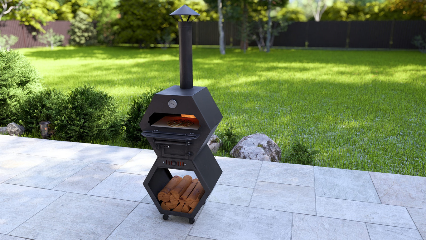 Pizza Oven Module. DXF, SVG files for laser, plasma cutting. Outdoor & Modular Kitchen. Фото 2