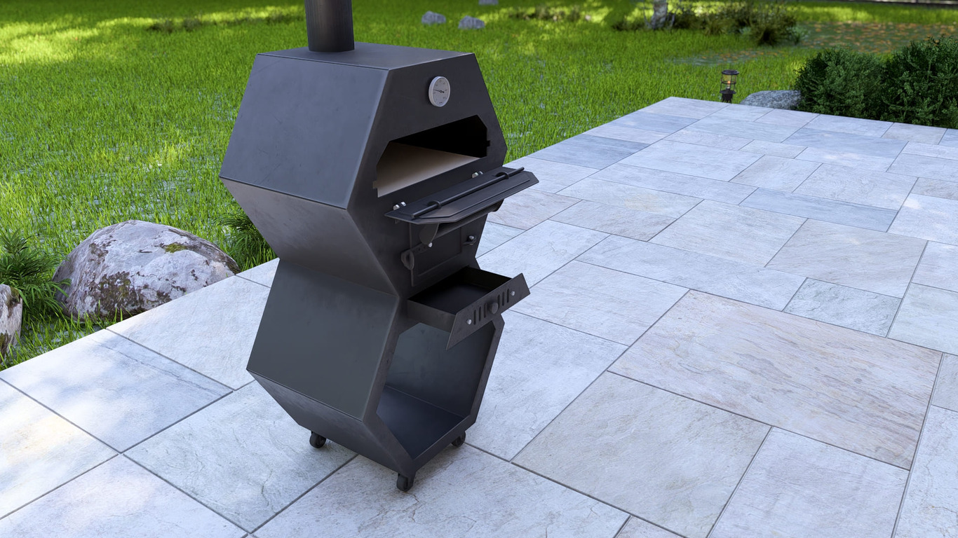 Pizza Oven Module. DXF, SVG files for laser, plasma cutting. Outdoor & Modular Kitchen. Фото 7