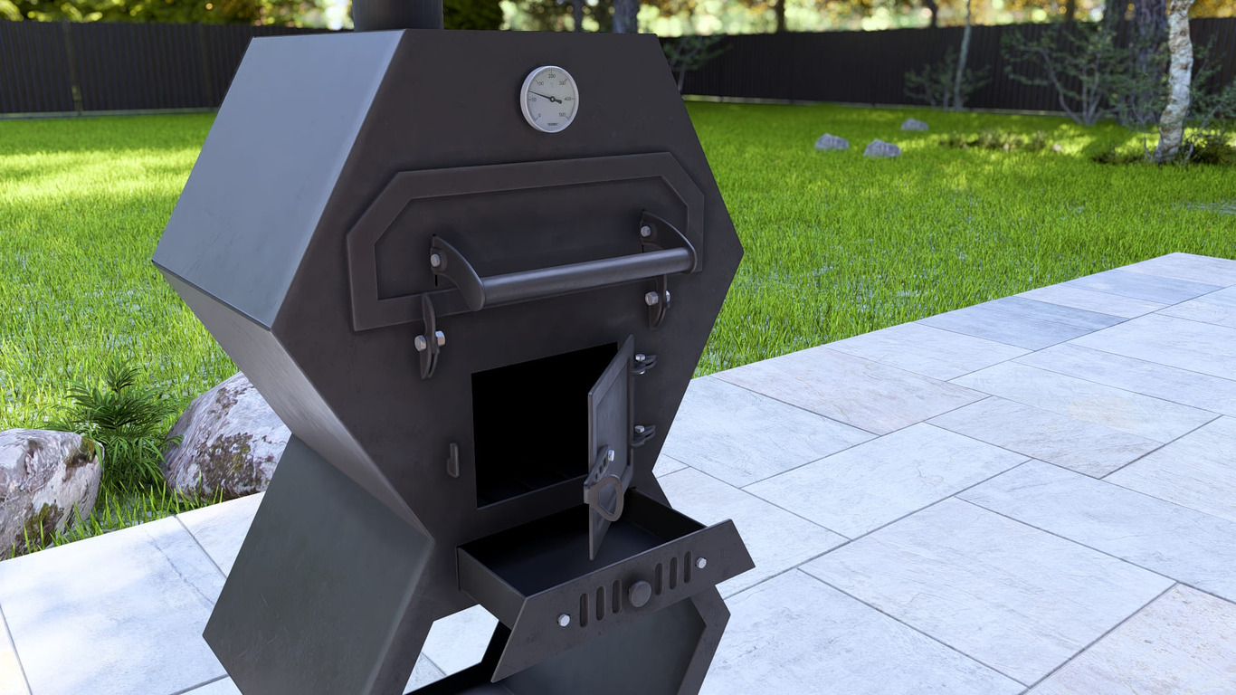 Pizza Oven Module. DXF, SVG files for laser, plasma cutting. Outdoor & Modular Kitchen. Фото 9