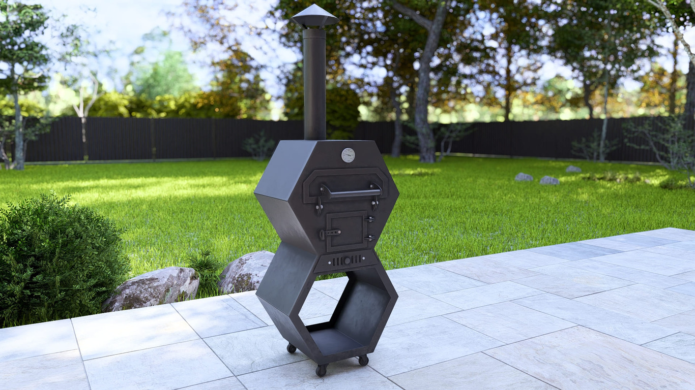 Pizza Oven Module. DXF, SVG files for laser, plasma cutting. Outdoor & Modular Kitchen. Фото 10