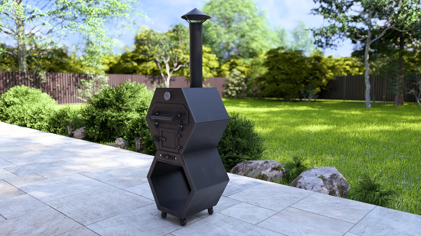 Pizza Oven Module. DXF, SVG files for laser, plasma cutting. Outdoor & Modular Kitchen. Фото 12